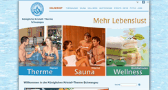 Desktop Screenshot of kristalltherme-schwangau.de